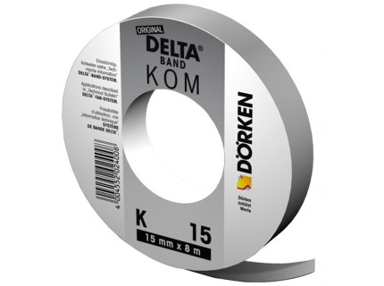 DELTA-KOM-BAND K 15 самоклеящаяся уплотнительная лента (ПСУЛ) для примыкания пароизоляции к стенам